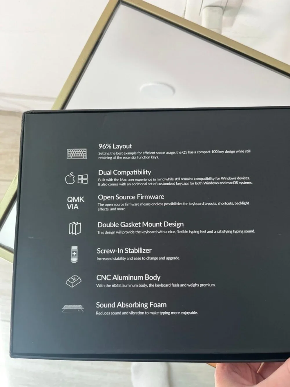 Keychron Q5 QMK Custom Mechanical Keyboard in Black